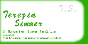 terezia simmer business card